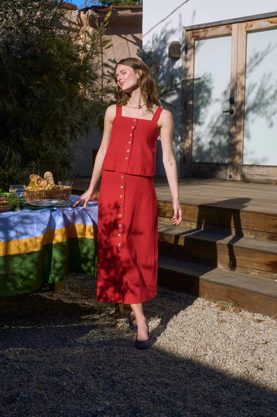 FALDA ARA ROJA