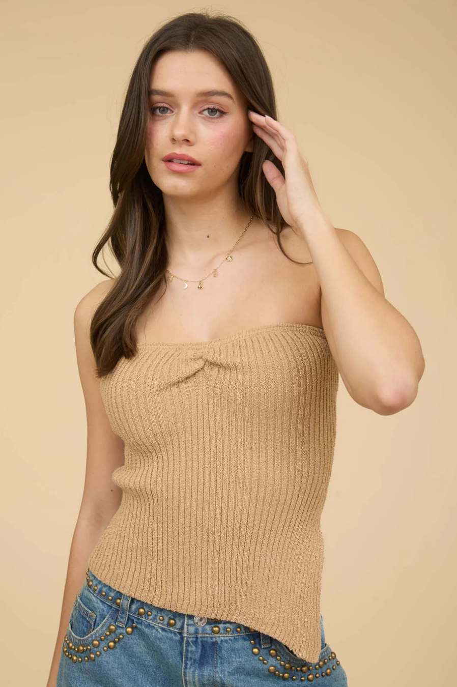 BLUSA REMI CAMEL