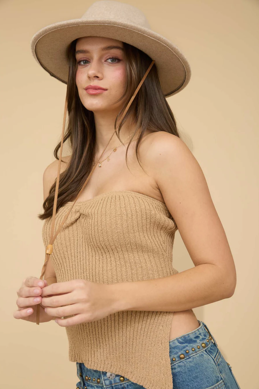 BLUSA REMI CAMEL