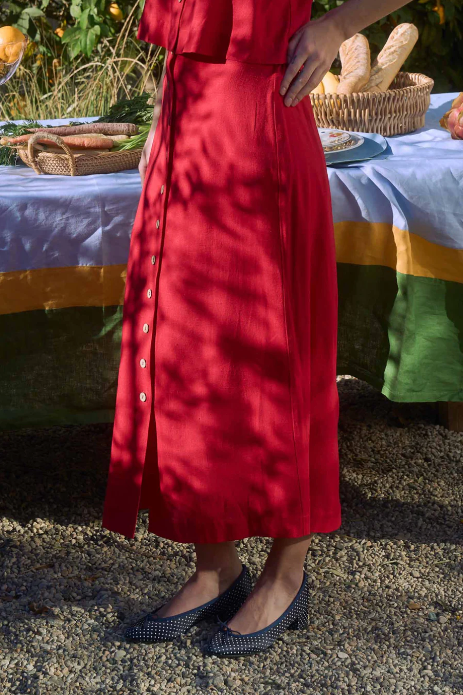 FALDA ARA ROJA