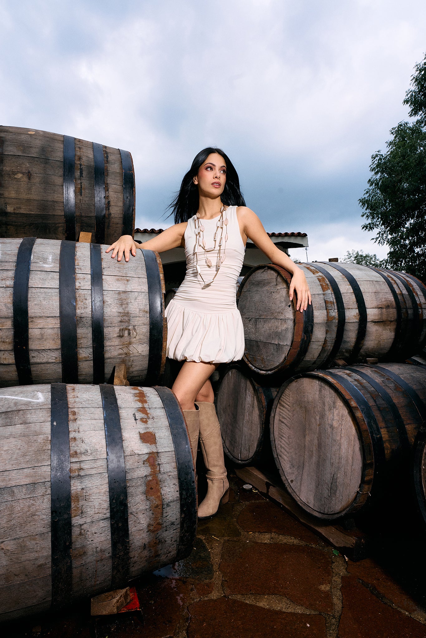 VESTIDO ANDREA BEIGE