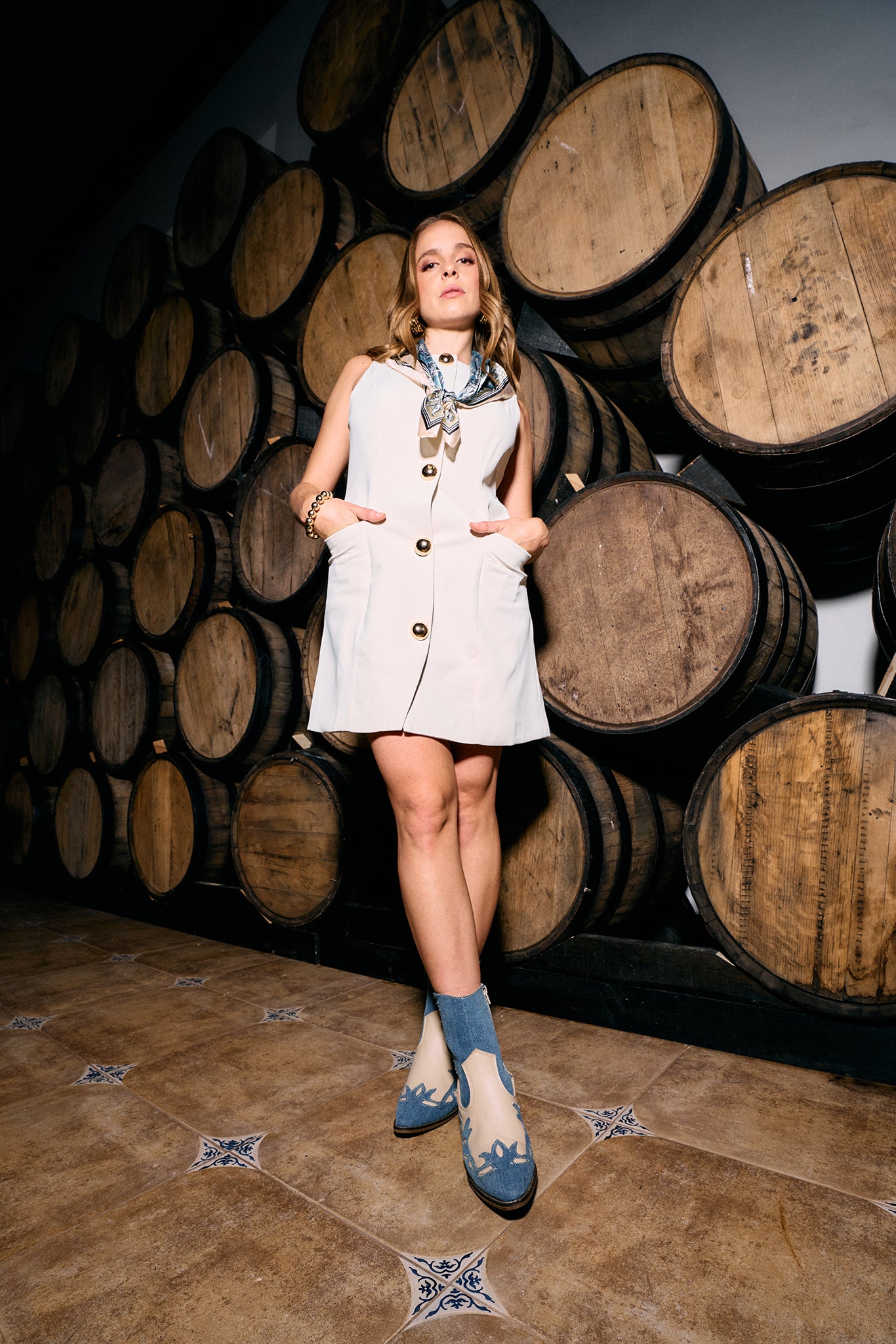 VESTIDO CARMEN BEIGE