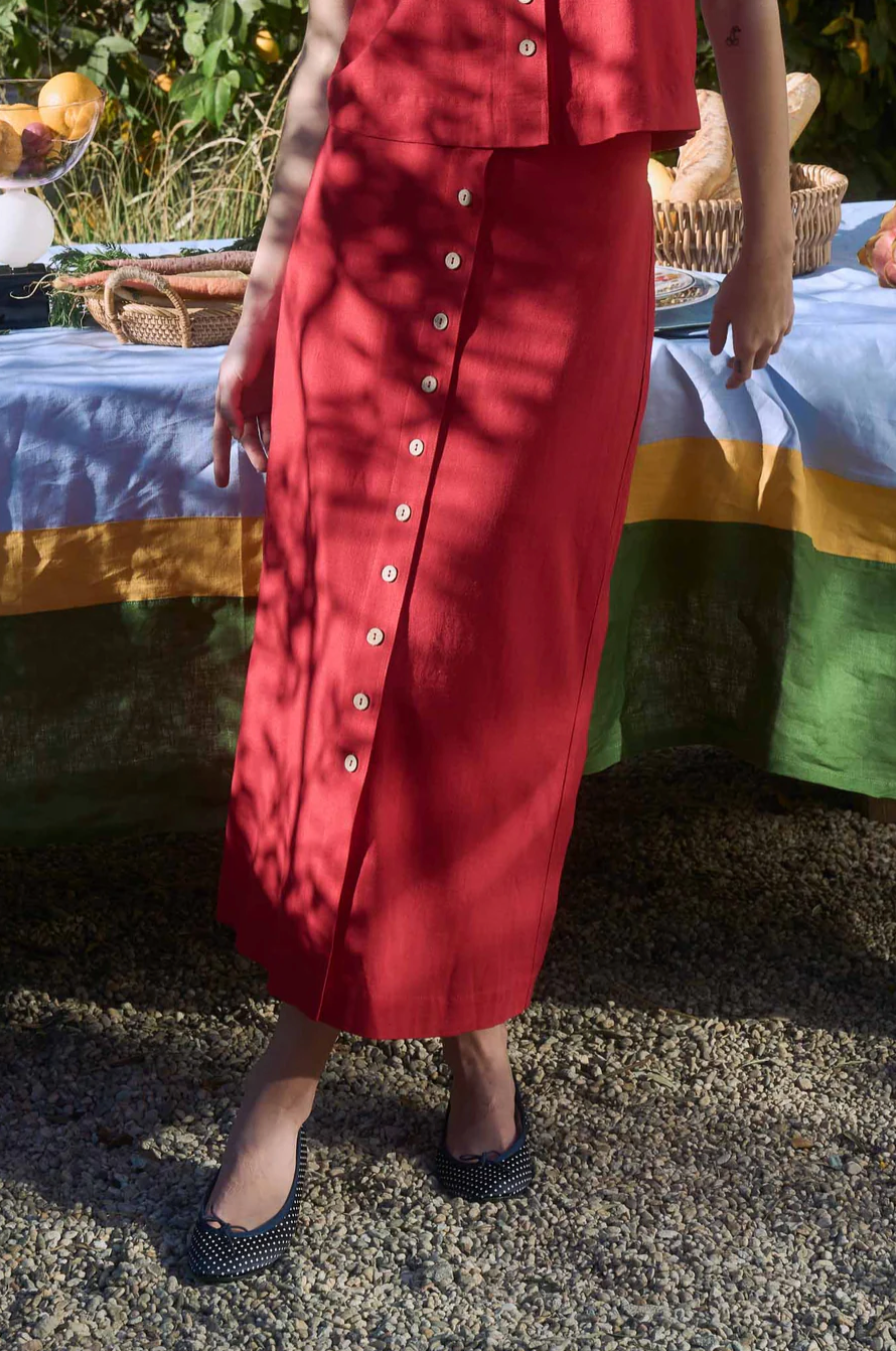 FALDA ARA ROJA