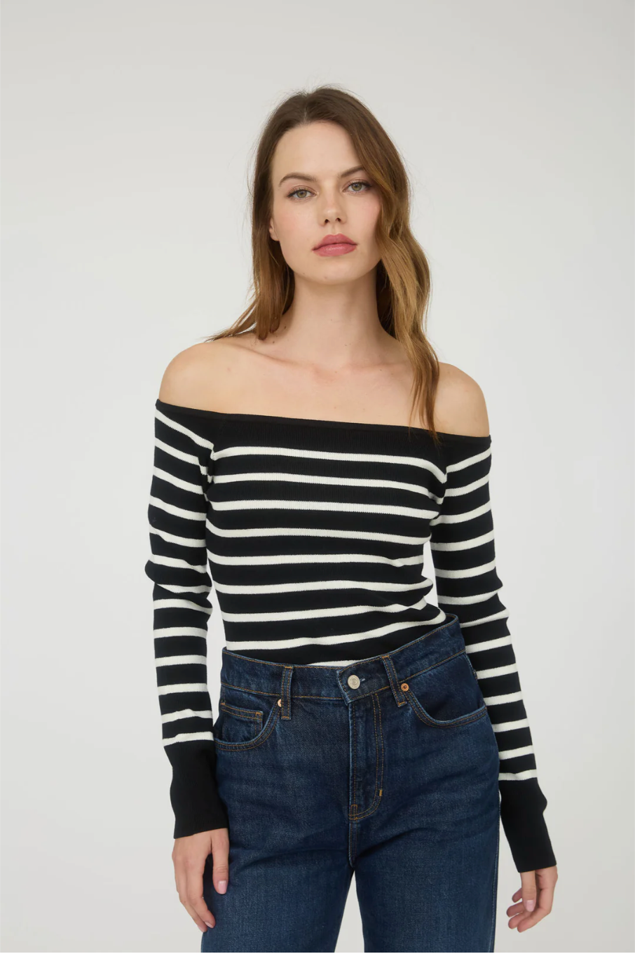 BLUSA CHANTELLE NEGRO RAYAS