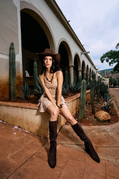 VESTIDO XIMENA BEIGE
